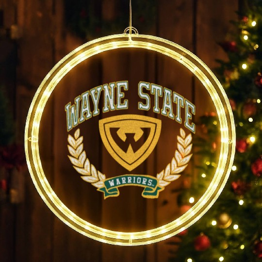 Wayne State Warriors Victory LED Christmas Window Lights