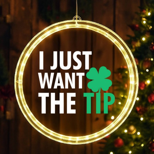 Bartender St Patric Day Just The Tip For LED Christmas Window Lights