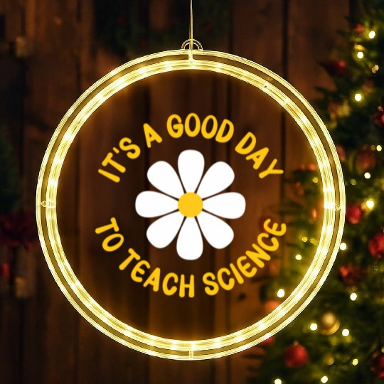 It'S A Day To Teach Science Teacher Appreciation D LED Christmas Window Lights
