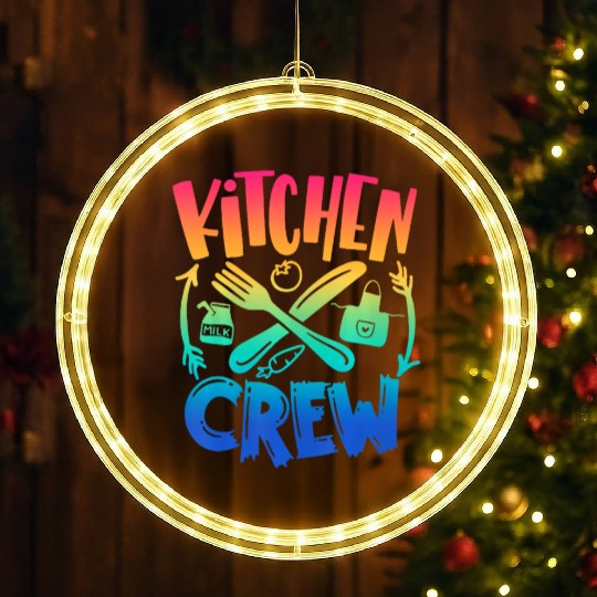 Kitchen Crew Back To School Team Field Day 2022 LED Christmas Window Lights