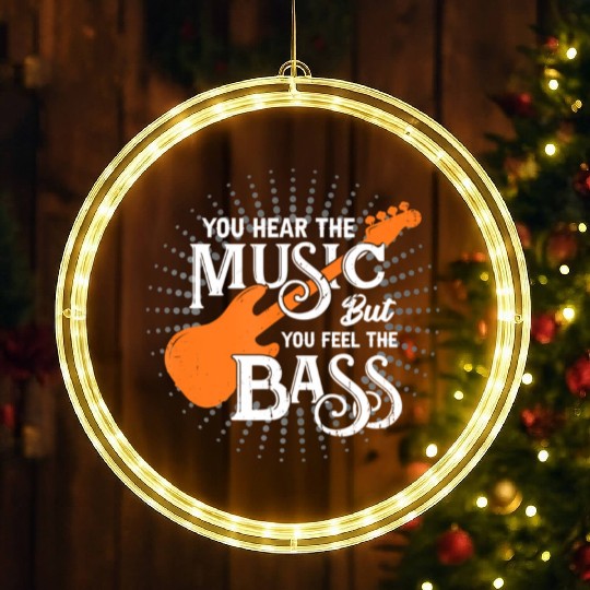 You Hear The Music But You Feel The Bass LED Christmas Window Lights