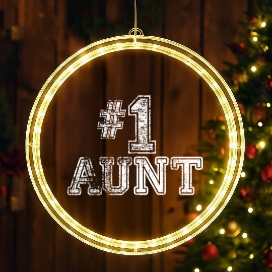 1 Aunt Number One LED Christmas Window Lights