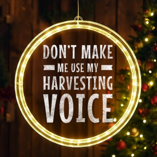 Harvest Agriculture Tractor LED Christmas Window Lights