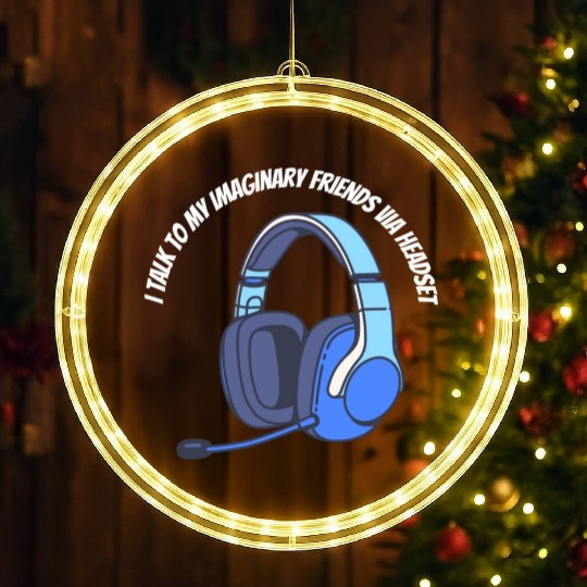 Gamer Imaginary Friends LED Christmas Window Lights