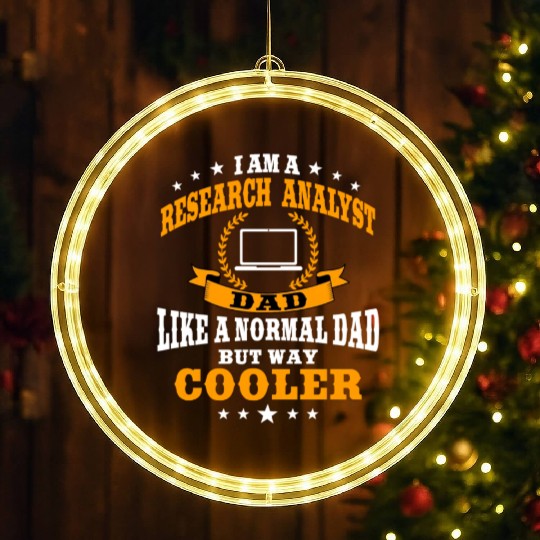 Research Analyst Dad Outfit Father's Day LED Christmas Window Lights