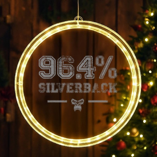 964 Silverback Gorilla Gym Body Building Gym LED Christmas Window Lights