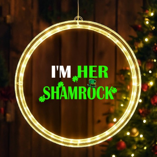 I'M Her Shamrock I'M His Lucky Charm St Patric LED Christmas Window Lights