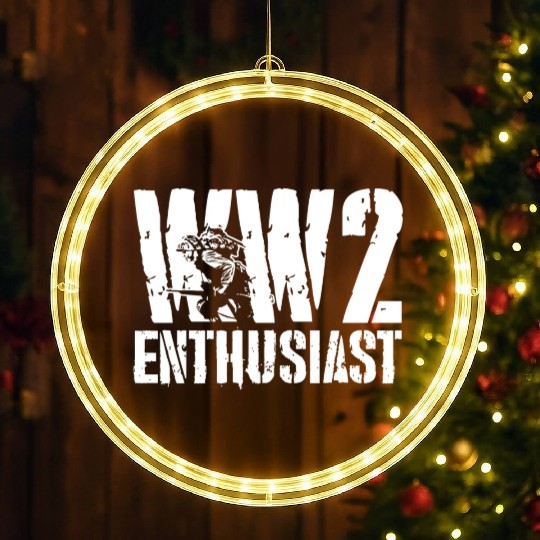 World War 2 WW2 Enthusiast LED Christmas Window Lights