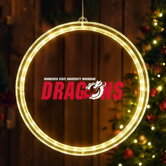 Minnesota State Moorhead Dragons Icon LED Christmas Window Lights
