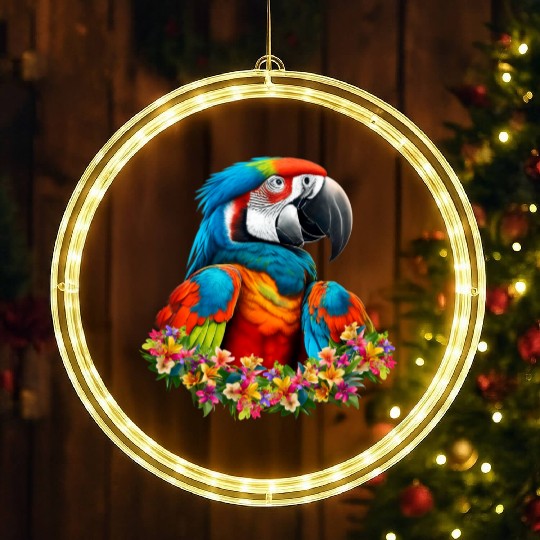Beautiful Nature - Macaw 01 LED Christmas Window Lights
