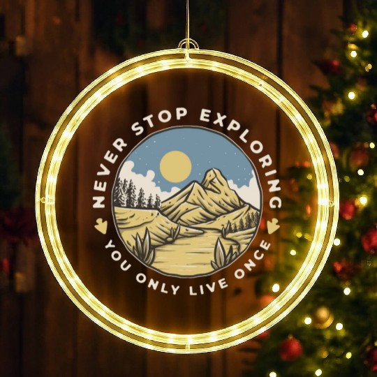 Desert Mountain Adventure LED Christmas Window Lights