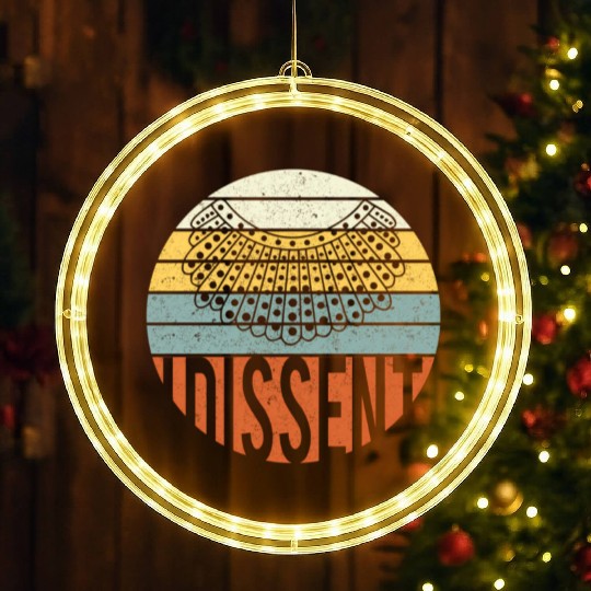 I Dissent Quote LED Christmas Window Lights