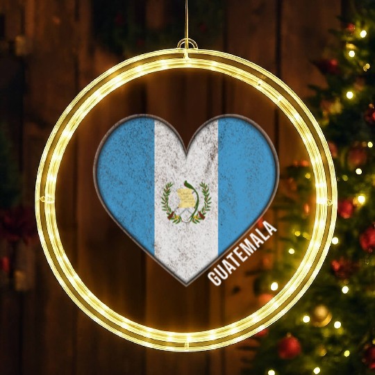 Guatemala Flag LED Christmas Window Lights