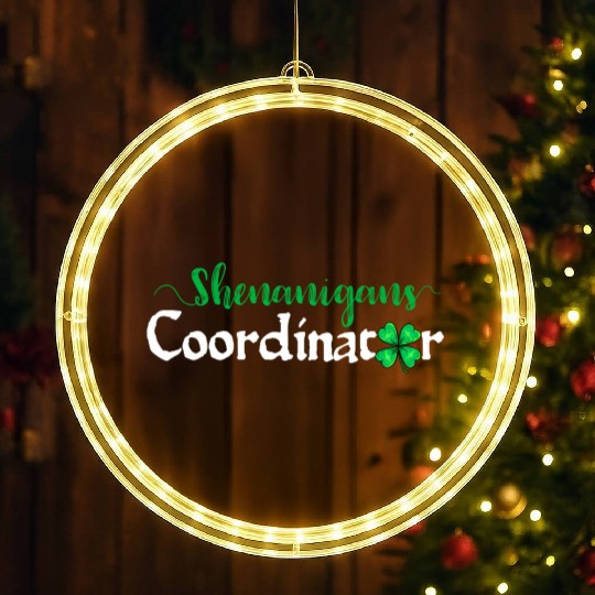 Shenanigans Coordinator Shamrocks St Patricks Day LED Christmas Window Lights
