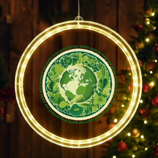 protect our parks and national parks areas LED Christmas Window Lights