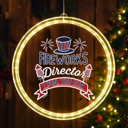 Fireworks Director 4th of July LED Christmas Window Lights