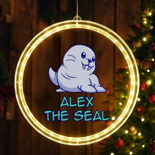 Alex The Seal LED Christmas Window Lights