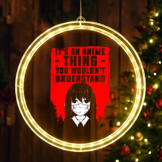 Manga Senpai Anime LED Christmas Window Lights