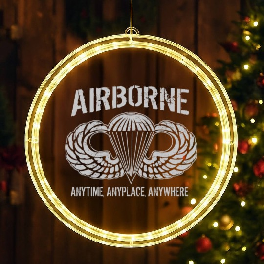 Army Airborne Paratrooper LED Christmas Window Lights