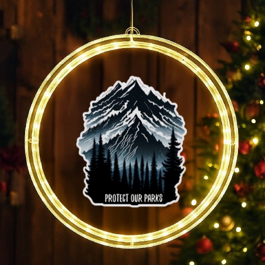 Natur Wildlife Outdoor Forest Camping Hiking LED Christmas Window Lights