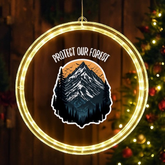 Natur Wildlife Outdoor Forest Camping Hiking LED Christmas Window Lights