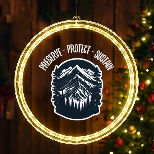 Natur Wildlife Outdoor Forest Camping Hiking LED Christmas Window Lights