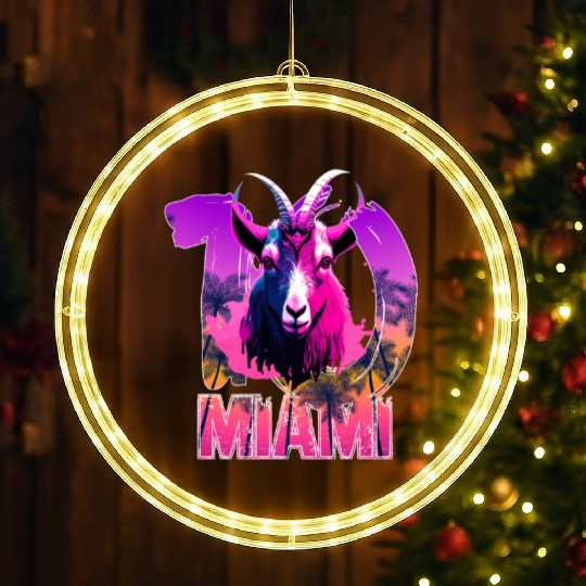 Welcome to the Goat 10, welcome Leo, Miami inter LED Christmas Window Lights
