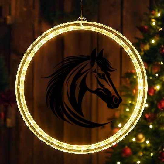 Horse Equine Pony LED Christmas Window Lights
