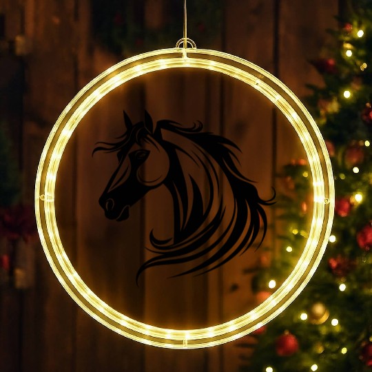Horse Equine Pony LED Christmas Window Lights