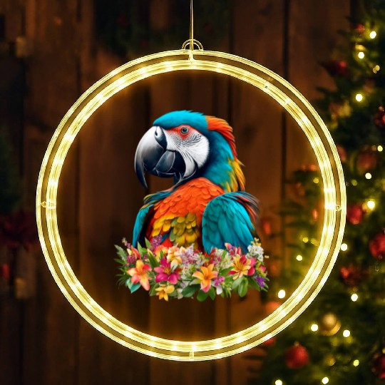 Beautiful Nature - Macaw 03 LED Christmas Window Lights