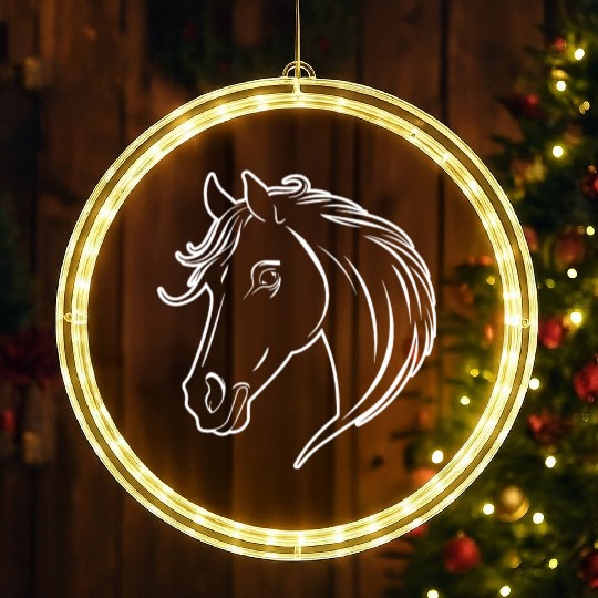 Horse Equine Pony LED Christmas Window Lights