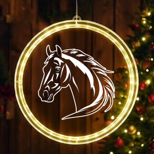 Horse Equine Pony LED Christmas Window Lights