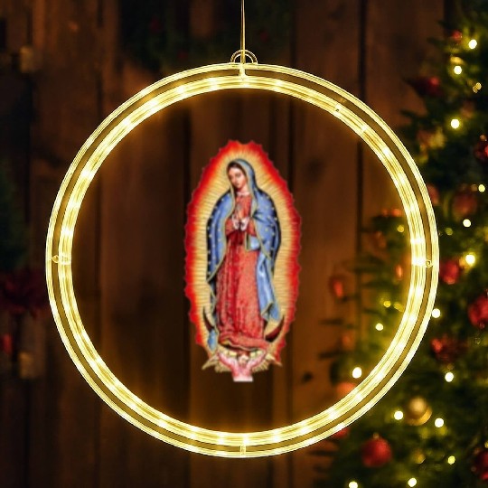 Our Lady Of Guadalupe Virgin Mary LED Christmas Window Lights