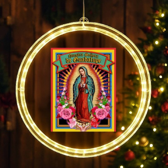 Our Lady Of Guadalupe Virgin Mary LED Christmas Window Lights