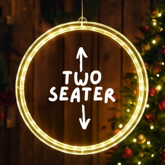 Two Seater LED Christmas Window Lights