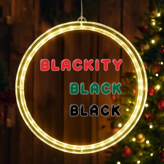 Blackity Black Black LED Christmas Window Lights
