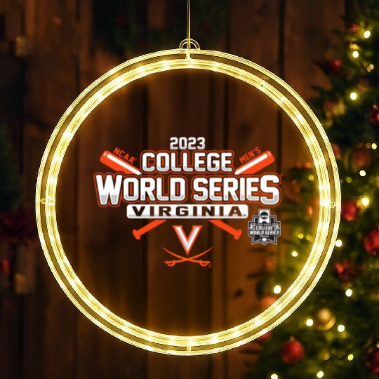 College World Series 2023 Baseball CWS LED Christmas Window Lights