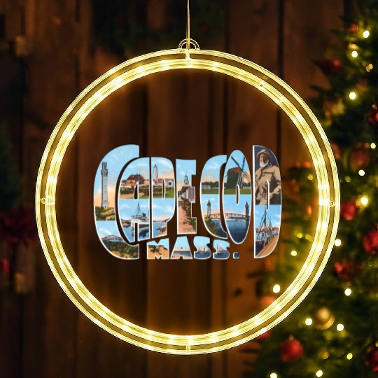 Cape Cod Massachusetts Ma LED Christmas Window Lights