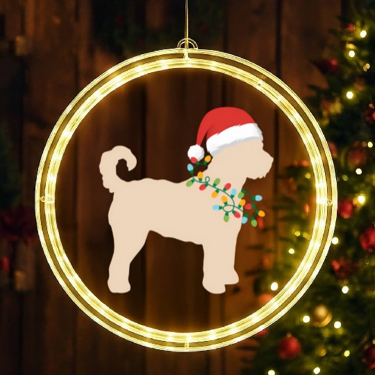 Goldendoodle Doodle Lights Necklace Puppy LED Christmas Window Lights