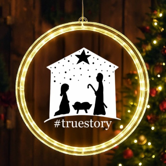 Truestory Birth Jesus True Bible Story Bethlehem LED Christmas Window Lights