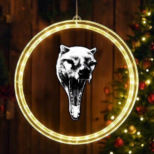 The Thylacine Marsupial Extinct Animal LED Christmas Window Lights