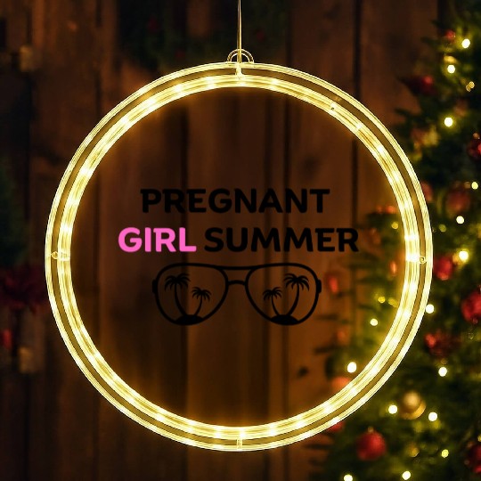PREGNANT GIRL SUMMER LED Christmas Window Lights