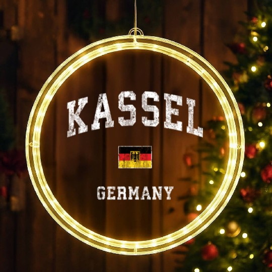 Kassel Germany Athletic Sports LED Christmas Window Lights