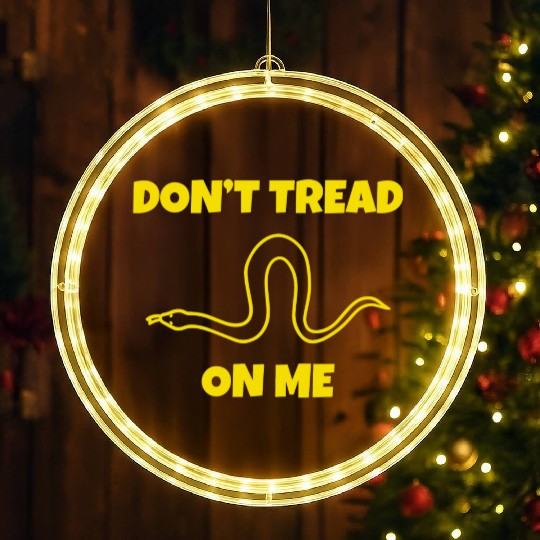 Dont Tread On Me Line Snake LED Christmas Window Lights