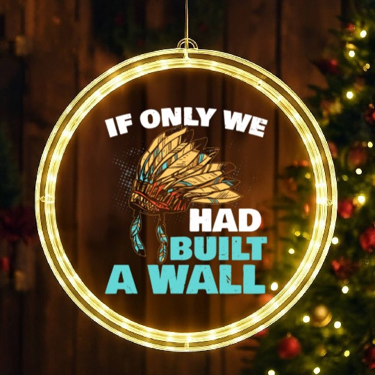 Aboriginal Indians Indigenous Native American Day LED Christmas Window Lights