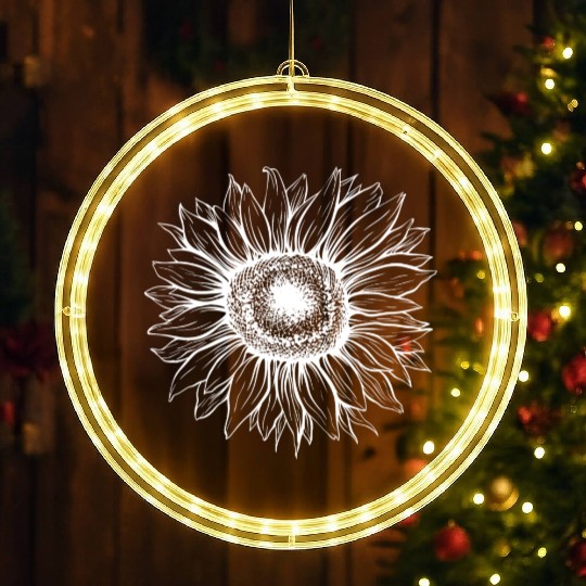 The summer sunflower. LED Christmas Window Lights