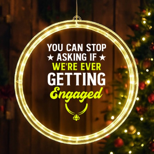 Funny Engagement Design Save The Date 0 LED Christmas Window Lights