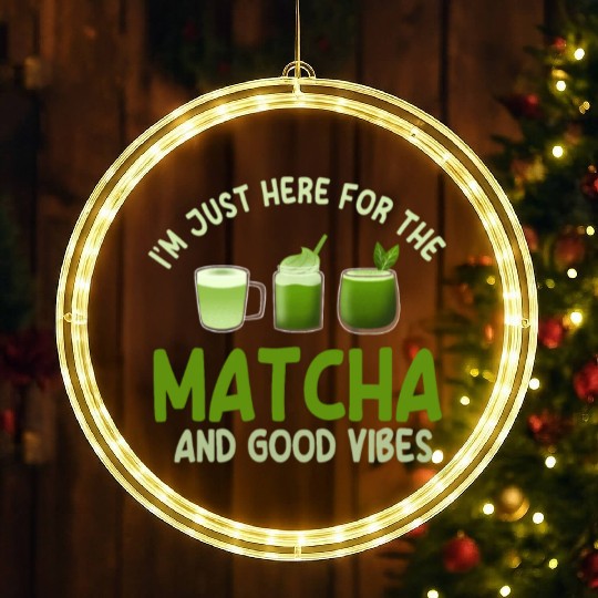 Great Matcha Latte Lover LED Christmas Window Lights