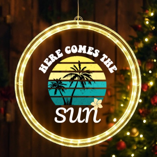 Here comes the sun Summer vacation LED Christmas Window Lights