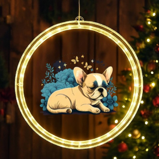Chihuahua | Sunday Sleep Cute Dog Good Night LED Christmas Window Lights